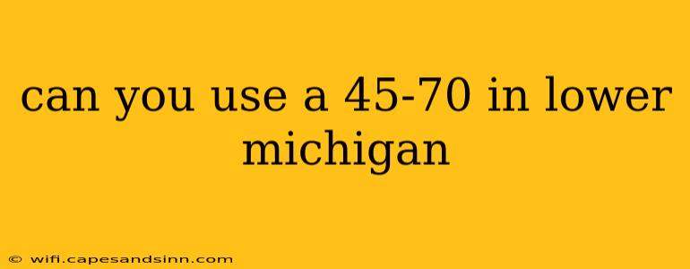 can you use a 45-70 in lower michigan