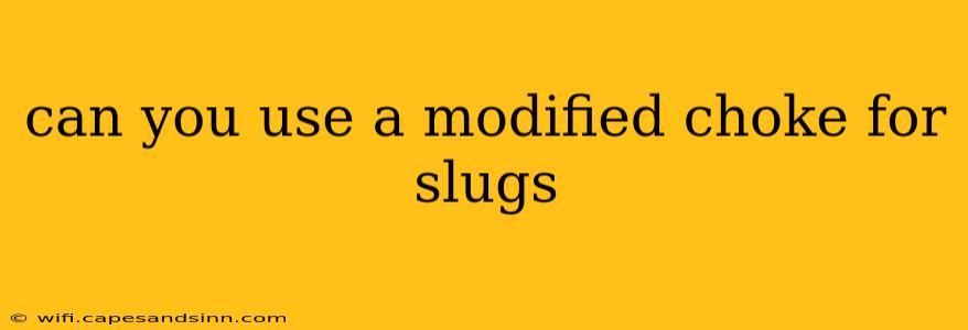 can you use a modified choke for slugs