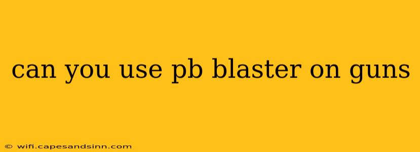 can you use pb blaster on guns