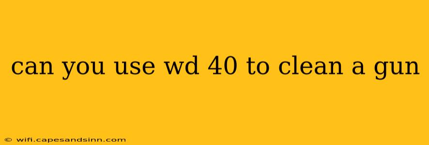 can you use wd 40 to clean a gun