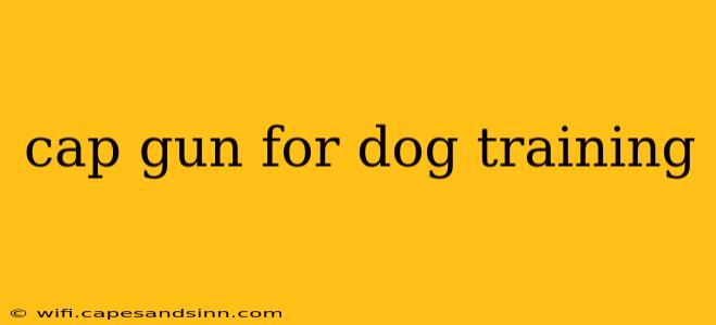 cap gun for dog training