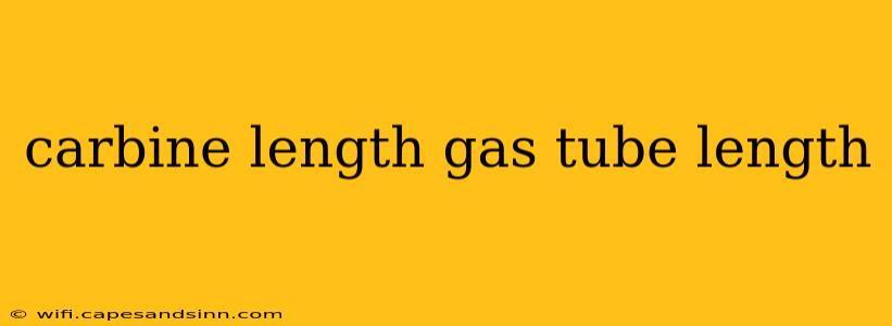 carbine length gas tube length