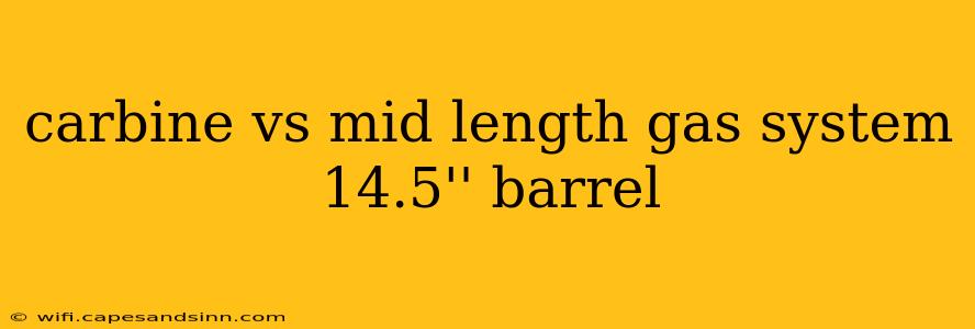 carbine vs mid length gas system 14.5'' barrel