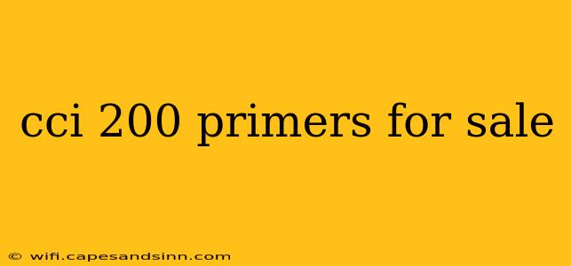 cci 200 primers for sale