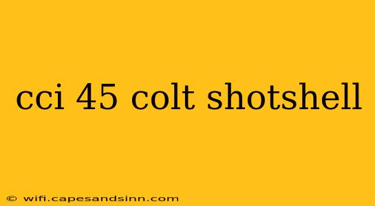 cci 45 colt shotshell