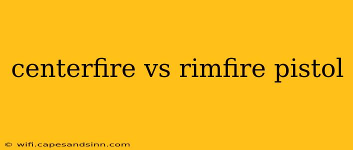 centerfire vs rimfire pistol