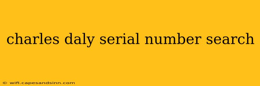 charles daly serial number search