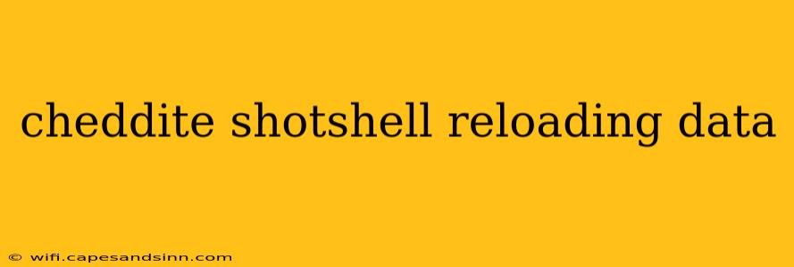 cheddite shotshell reloading data