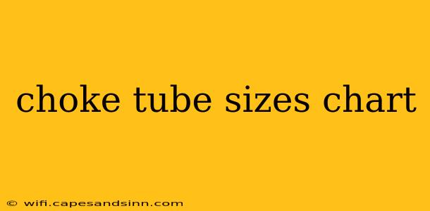 choke tube sizes chart