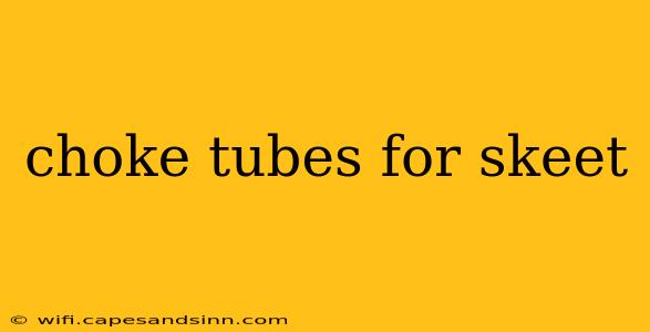 choke tubes for skeet