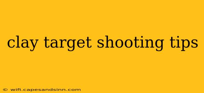 clay target shooting tips