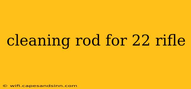 cleaning rod for 22 rifle