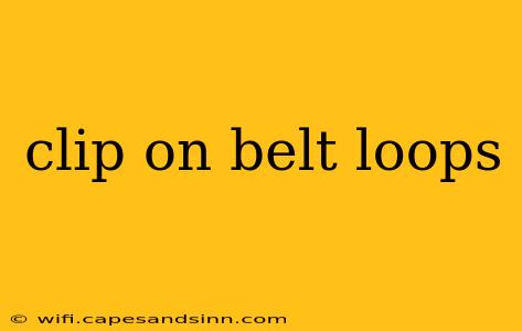 clip on belt loops