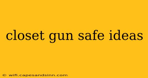 closet gun safe ideas