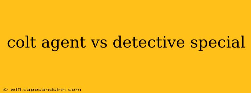 colt agent vs detective special