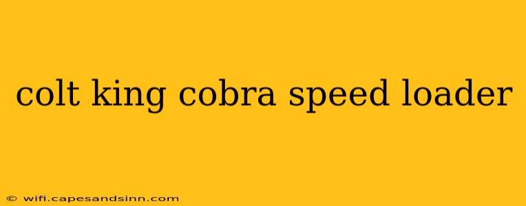 colt king cobra speed loader