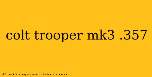 colt trooper mk3 .357