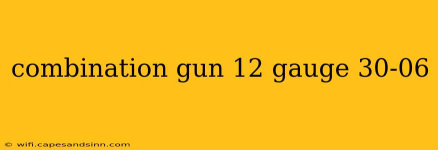 combination gun 12 gauge 30-06