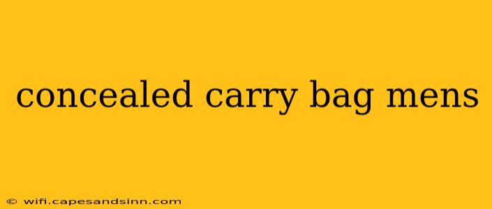 concealed carry bag mens