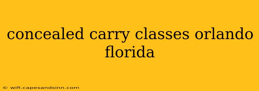 concealed carry classes orlando florida