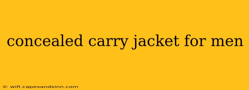 concealed carry jacket for men