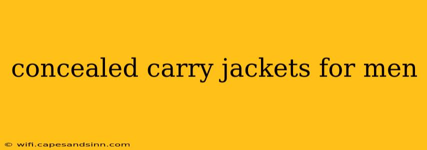 concealed carry jackets for men