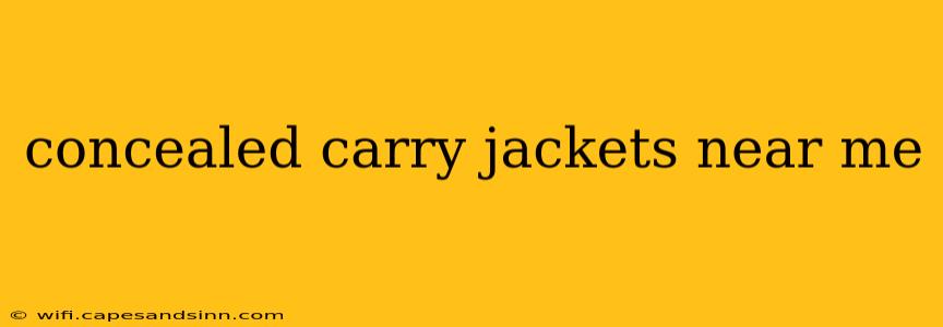 concealed carry jackets near me