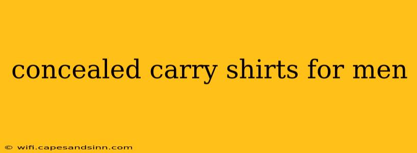 concealed carry shirts for men