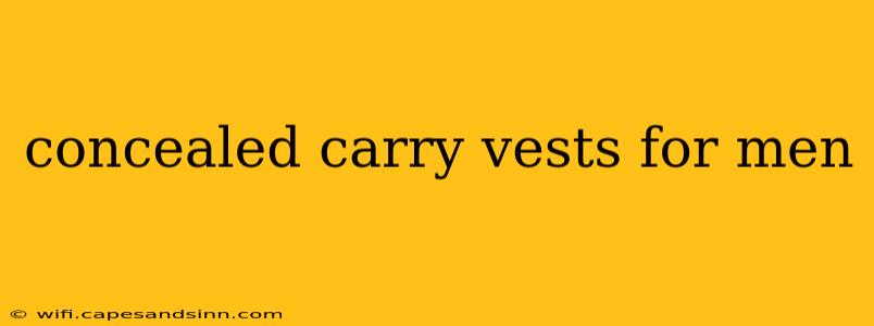 concealed carry vests for men