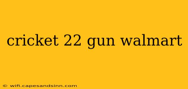 cricket 22 gun walmart