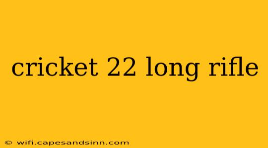 cricket 22 long rifle