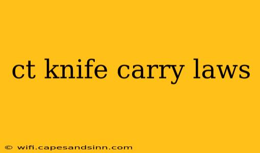 ct knife carry laws