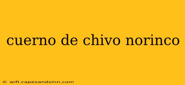 cuerno de chivo norinco