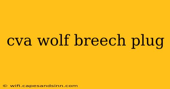 cva wolf breech plug