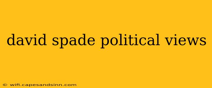 david spade political views