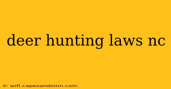 deer hunting laws nc