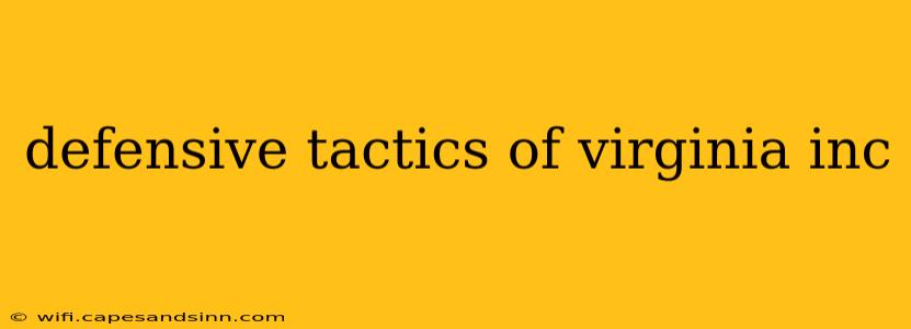 defensive tactics of virginia inc