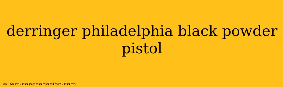 derringer philadelphia black powder pistol