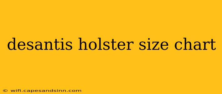 desantis holster size chart