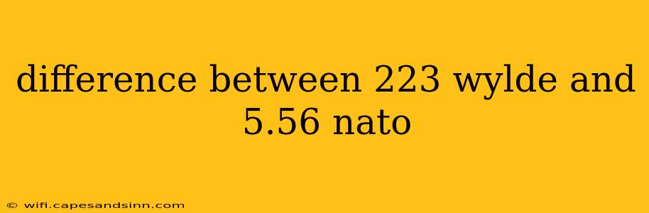 difference between 223 wylde and 5.56 nato