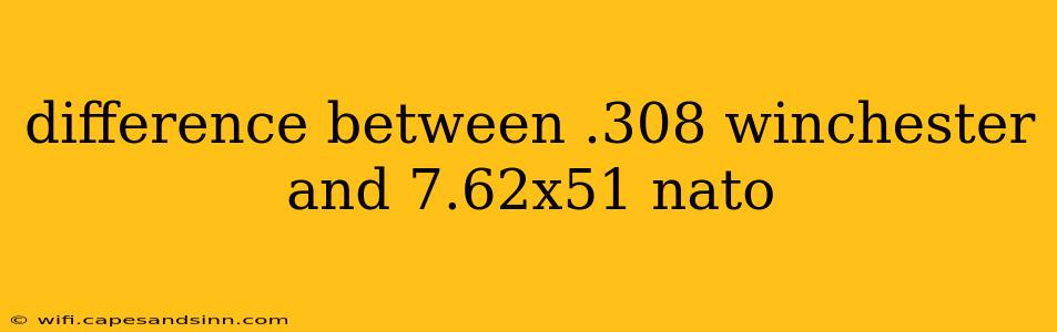 difference between .308 winchester and 7.62x51 nato