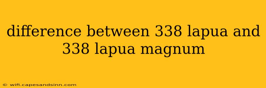 difference between 338 lapua and 338 lapua magnum