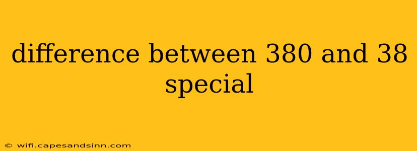 difference between 380 and 38 special