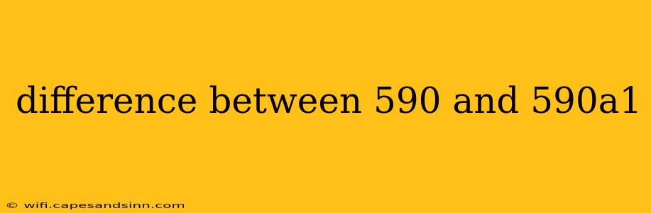 difference between 590 and 590a1