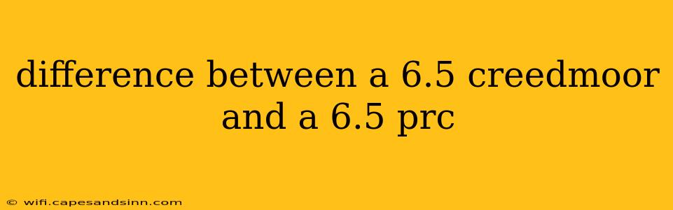 difference between a 6.5 creedmoor and a 6.5 prc