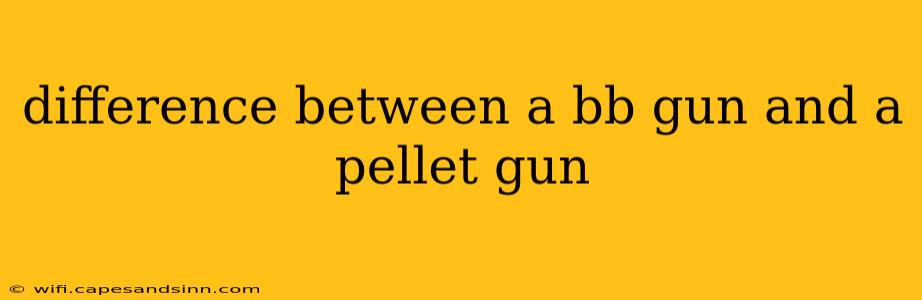 difference between a bb gun and a pellet gun