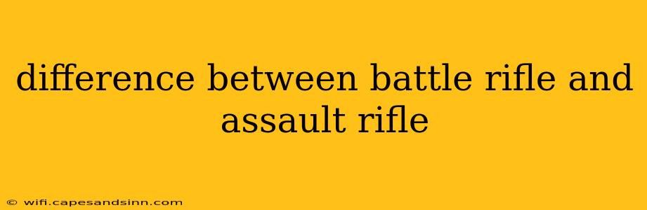 difference between battle rifle and assault rifle