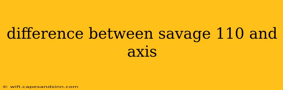 difference between savage 110 and axis