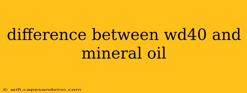 difference between wd40 and mineral oil