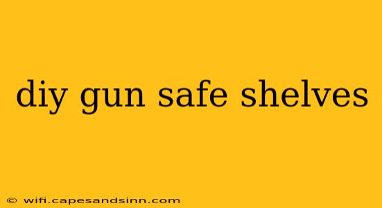 diy gun safe shelves